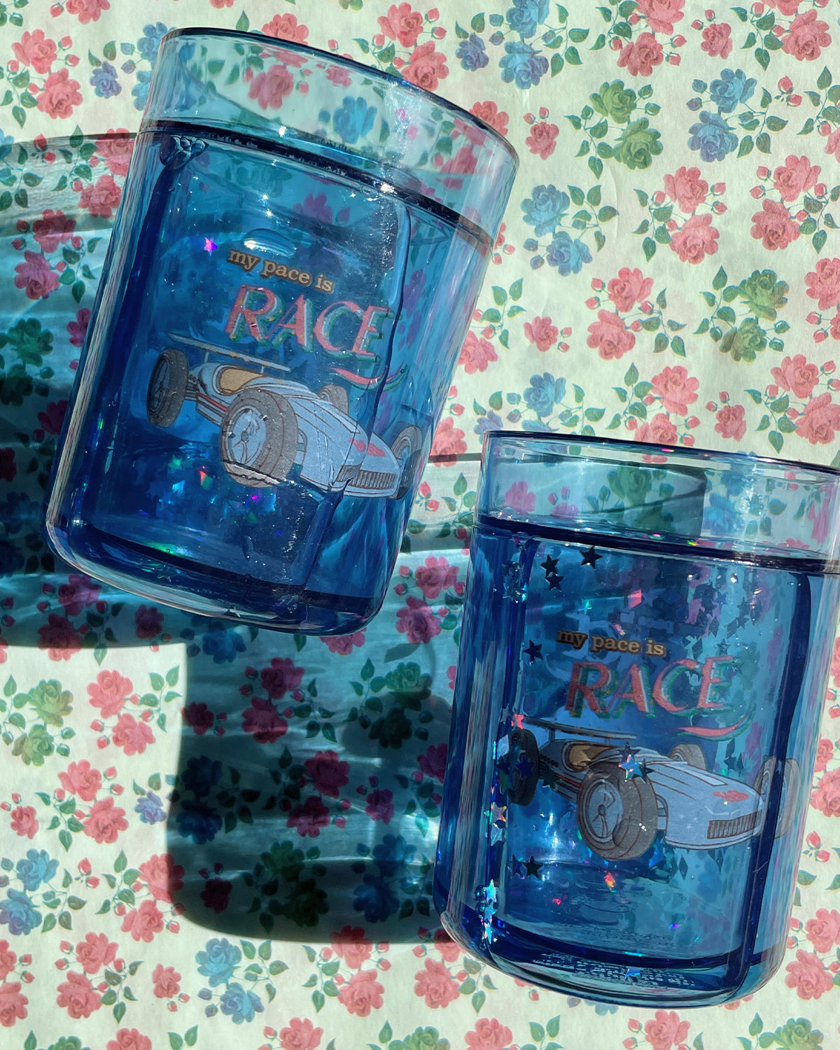 2 PACK GLITTER CUP - RACE