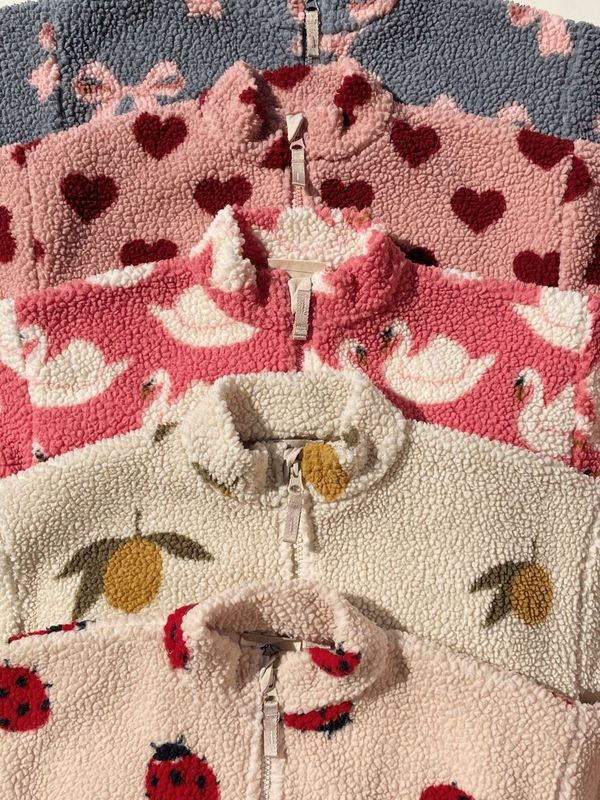 JODY TEDDY JACKET GRS - LADYBUG SAND