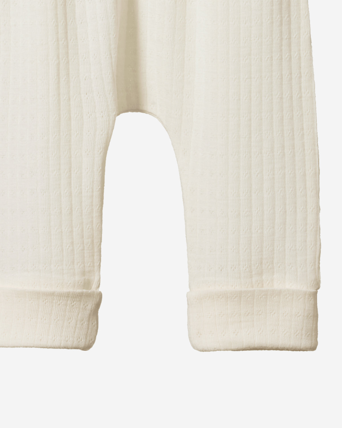 MERINO ESSENTIAL DRAWSTRING PANTS POINTELLE - NATURAL
