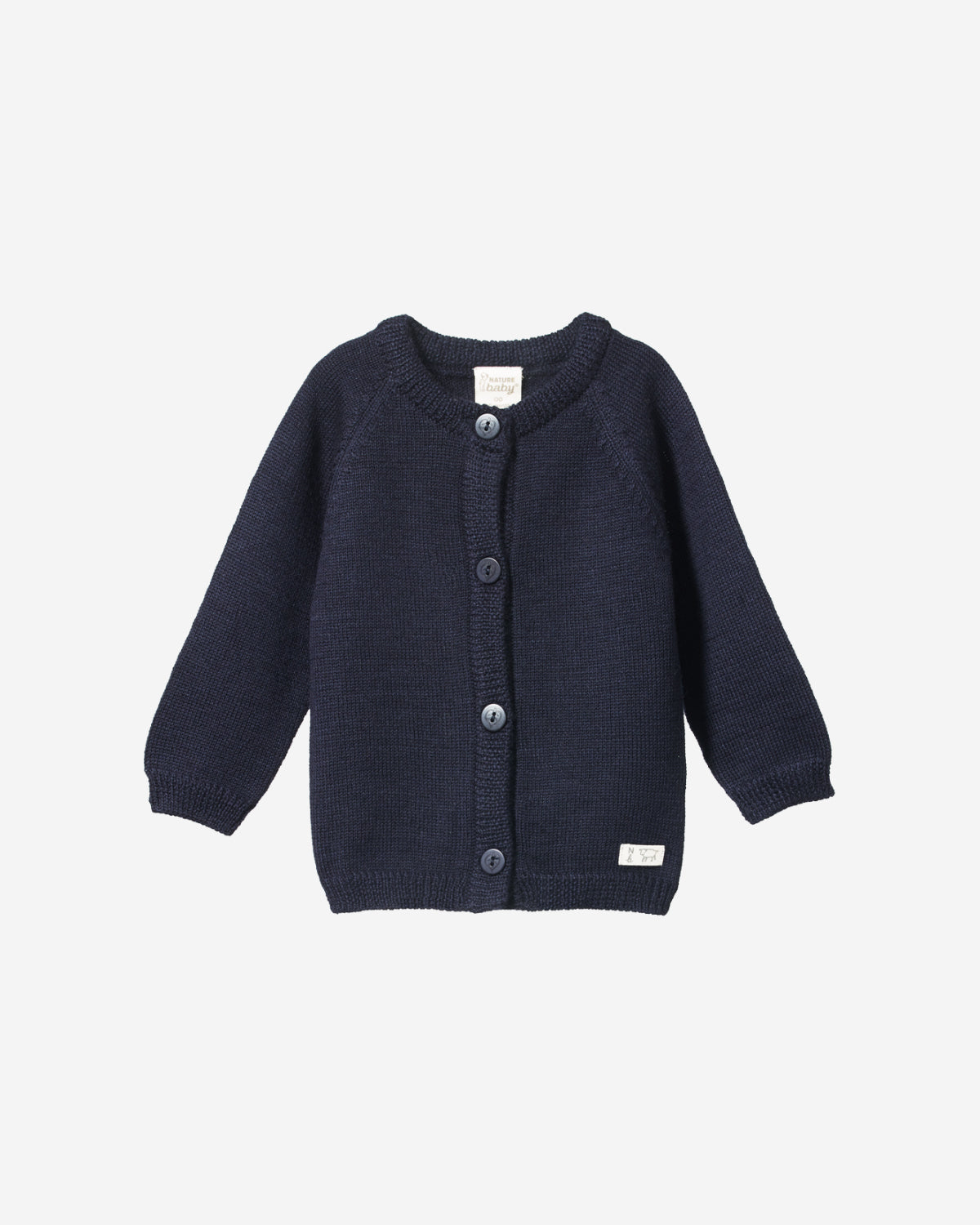 MERINO KNIT CARDIGAN - NAVY