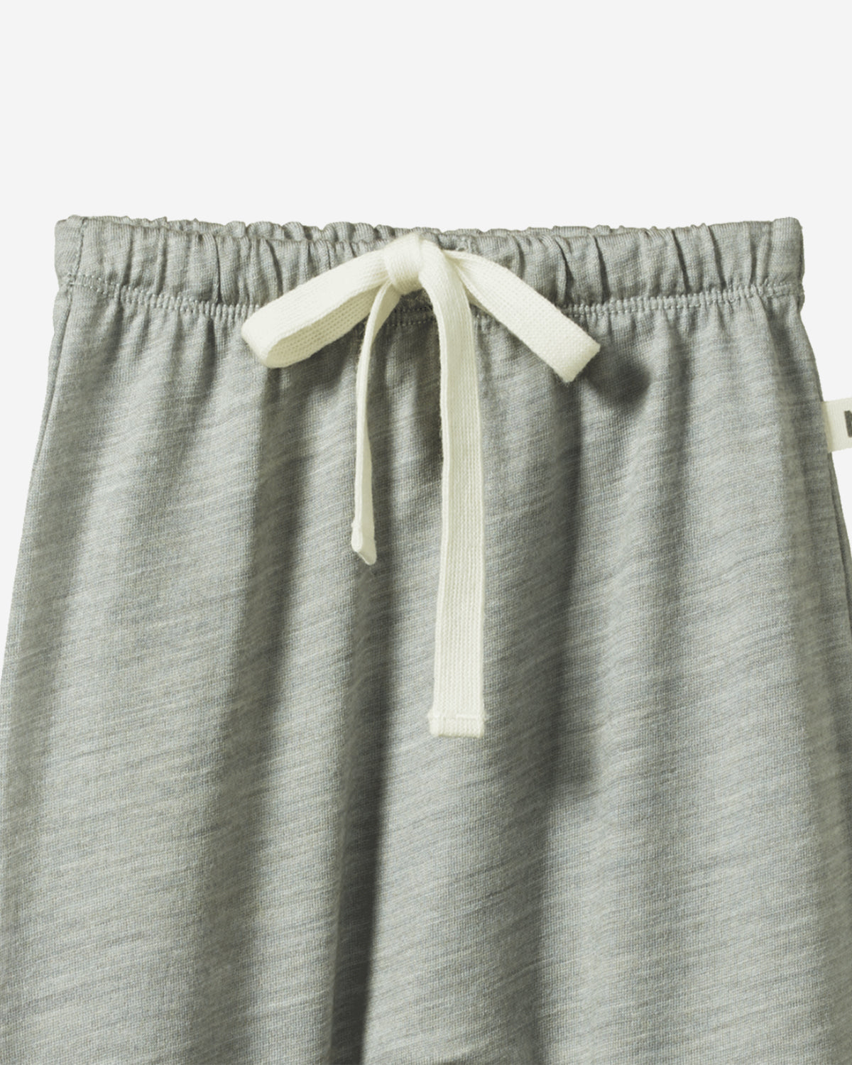MERINO ESSENTIAL DRAWSTRING PANTS - GREY MARL