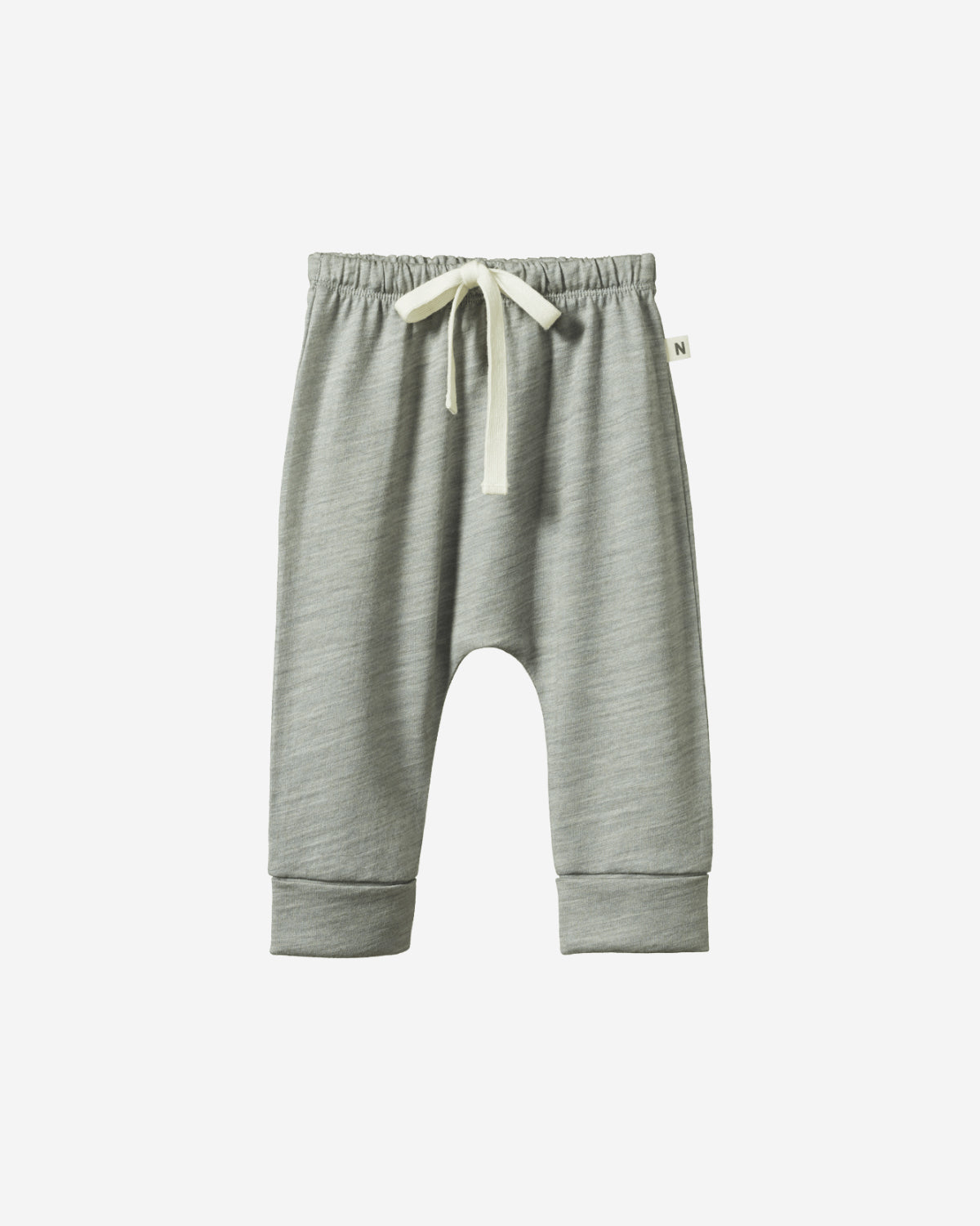 MERINO ESSENTIAL DRAWSTRING PANTS - GREY MARL