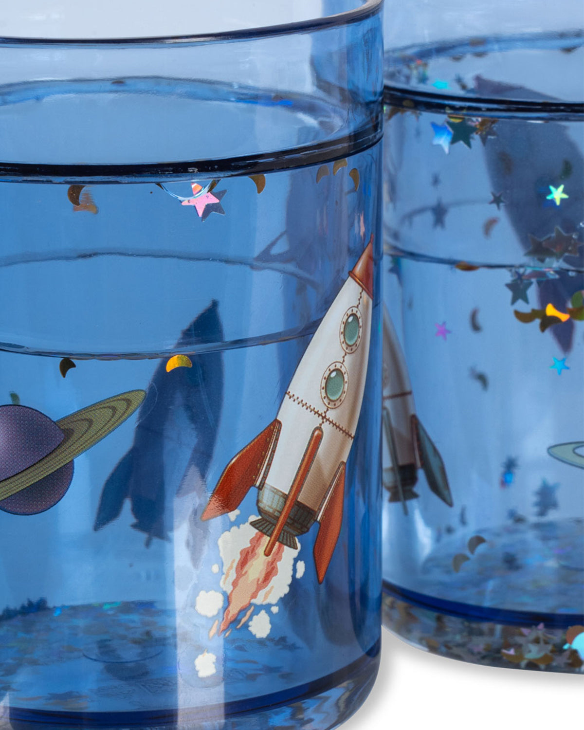 2 PACK GLITTER CUPS - OUTER SPACE