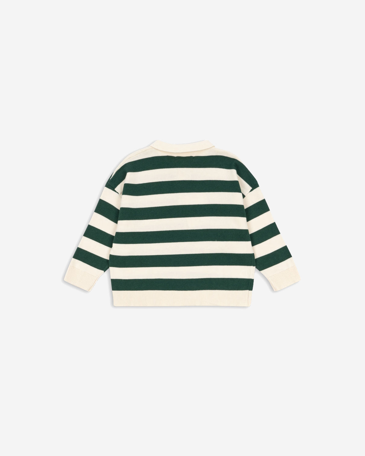 MANIS KNIT POLO - PINE GROVE STRIPE