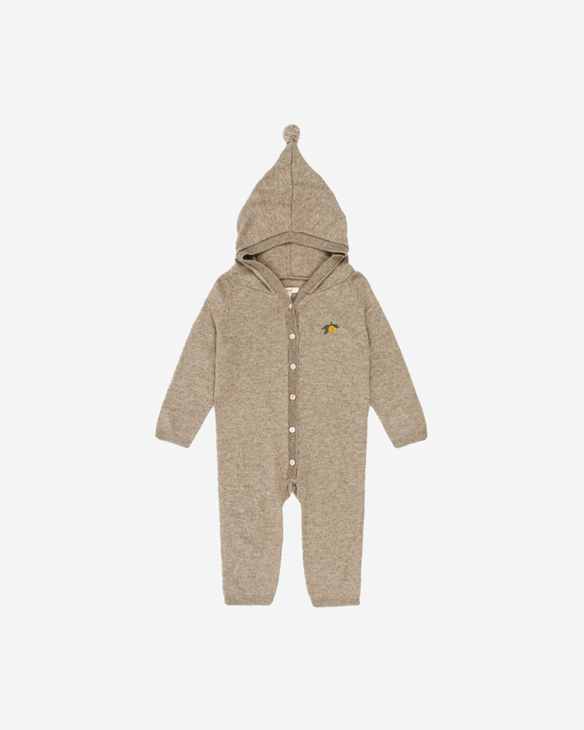 MATTOU KNIT ONESIE - LIGHT BROWN