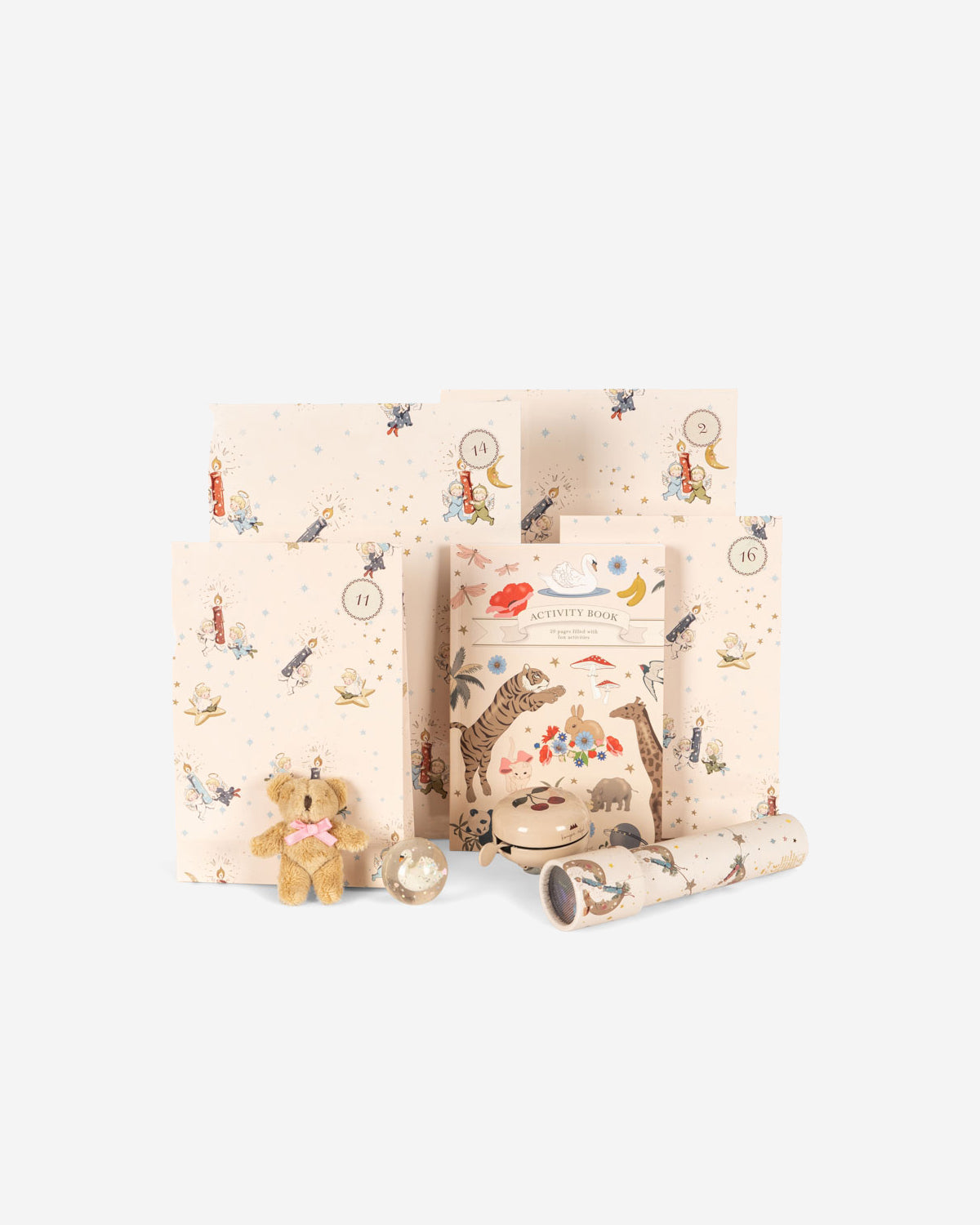 CHRISTMAS ADVENT CALENDAR 24 GIFTS - BEIGE