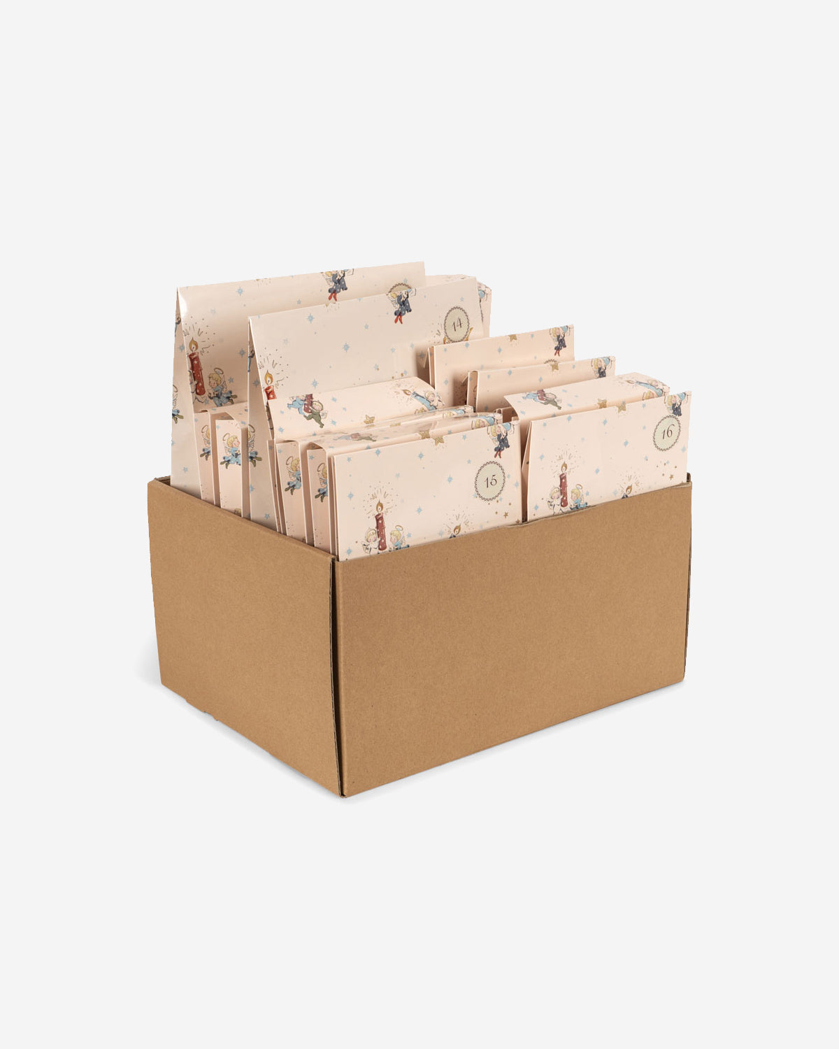 CHRISTMAS ADVENT CALENDAR 24 GIFTS - BEIGE
