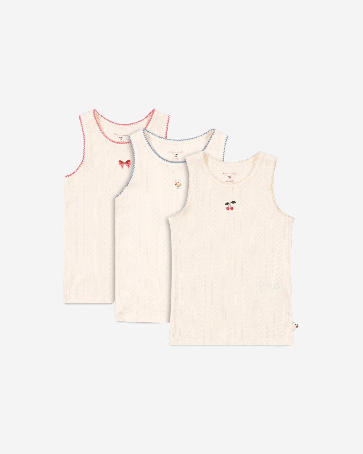MINNA 3 PACK TANK TOPS GOTS - ANTIQUE WHITE