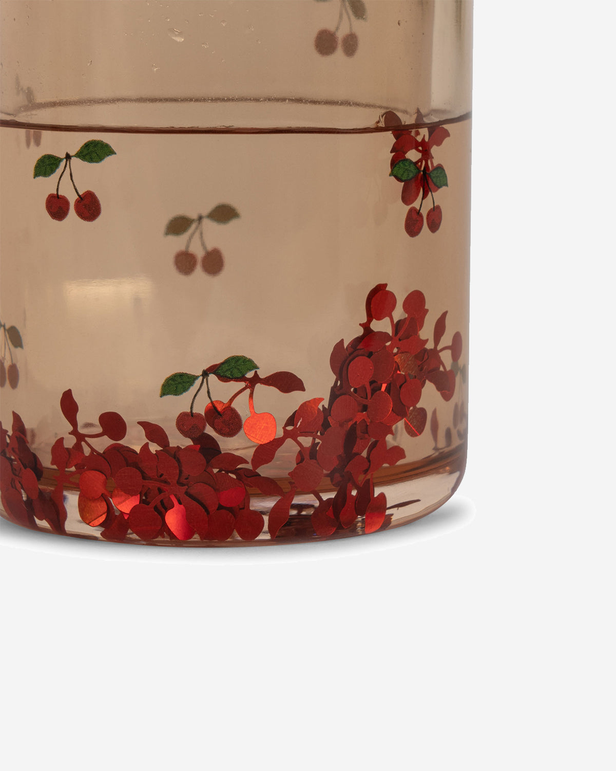 2 PACK GLITTER CUPS - CHERRY