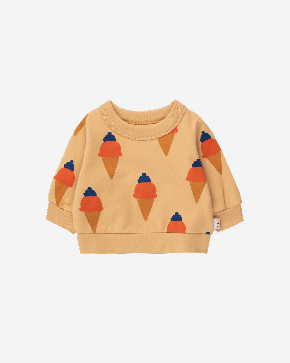 ICE CREAM BABY SWEATSHIRT - ALMOND