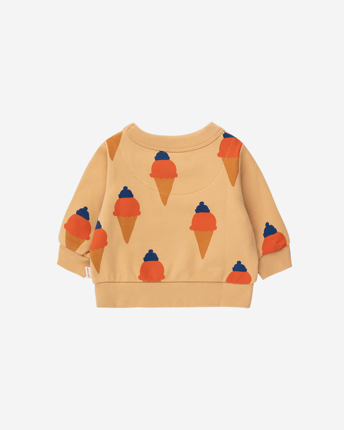 ICE CREAM BABY SWEATSHIRT - ALMOND