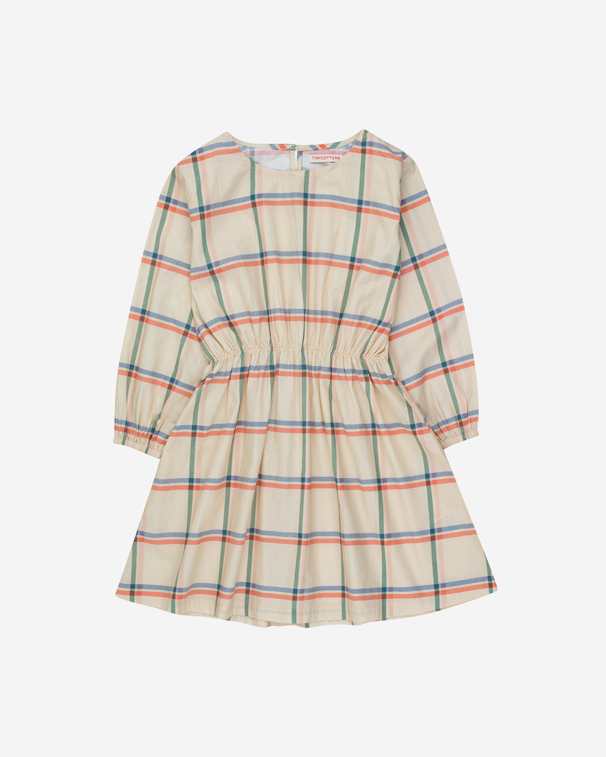 TINYCOTTONS CHECK DRESS vanilla