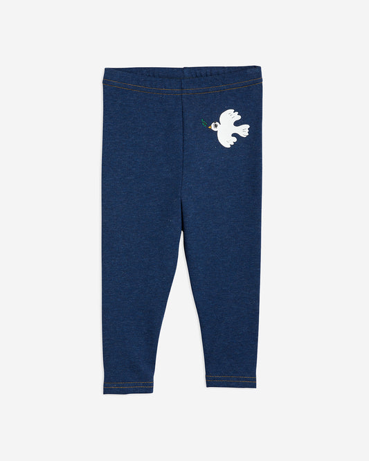 Peace dove baby leggings with back pocket