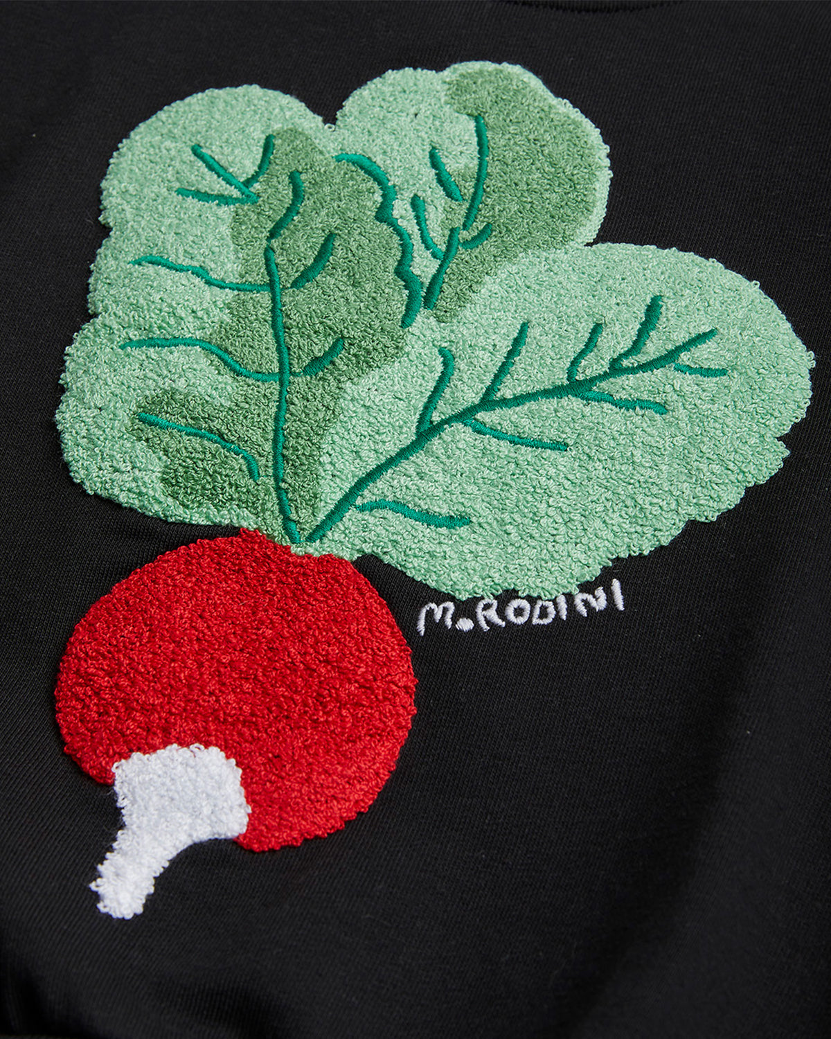 RADISH CHENILLE EMB SWEATSHIRT