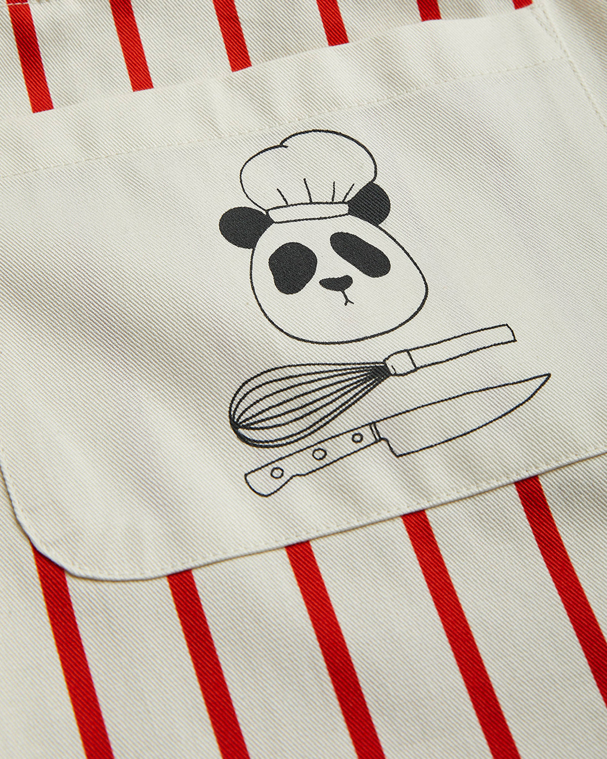 STRIPE PANDA CHEF WOVEN APRON