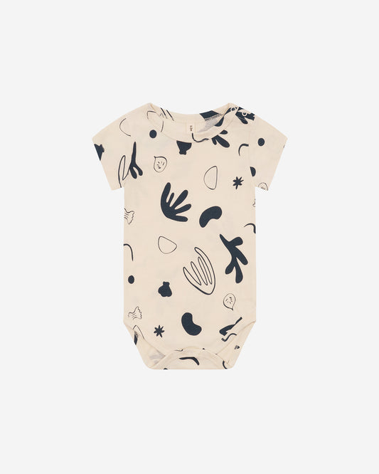 CAPRI SHORT SLEEVE BODYSUIT UNDYED COTTON