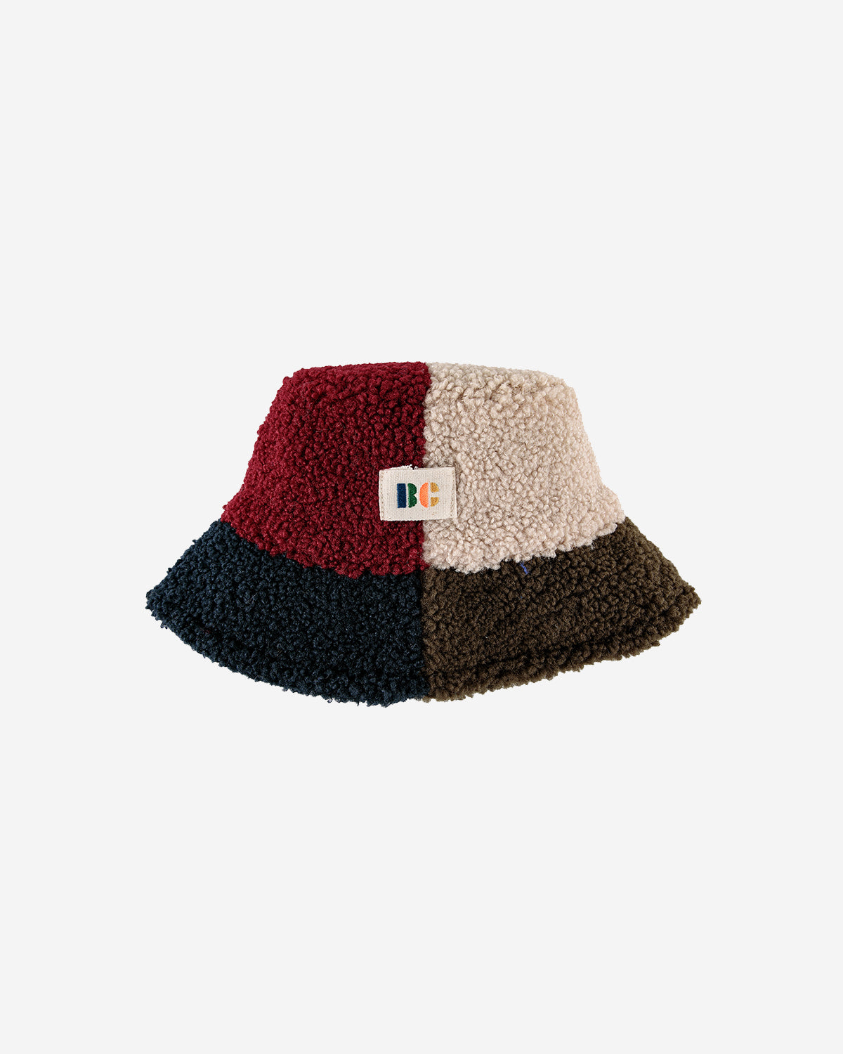 COLOR BLOCK SHEEPSKIN HAT