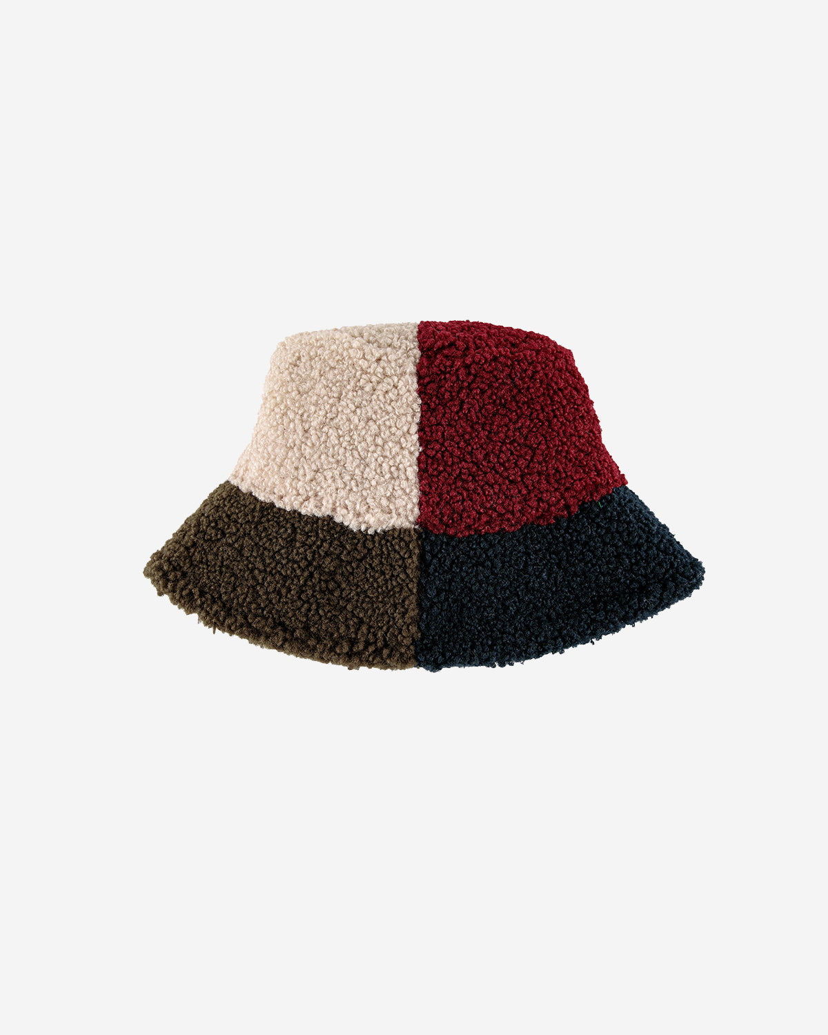 COLOR BLOCK SHEEPSKIN HAT