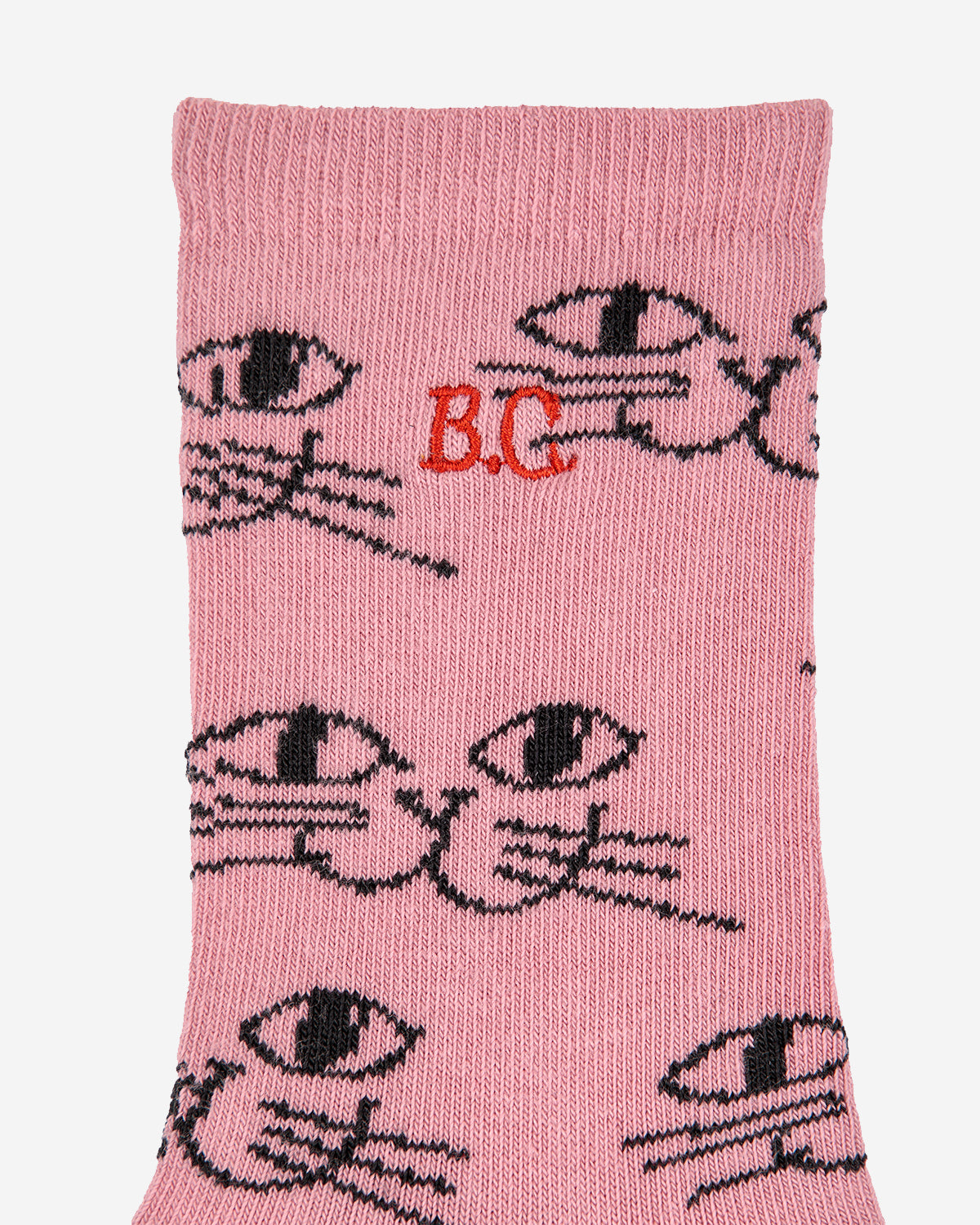 Smiling Cat all over long socks