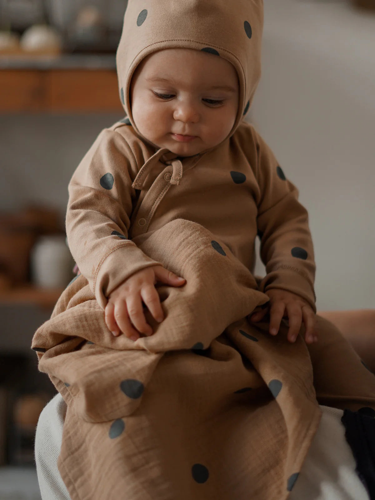 GOLD DOTS WRAP BODYSUIT