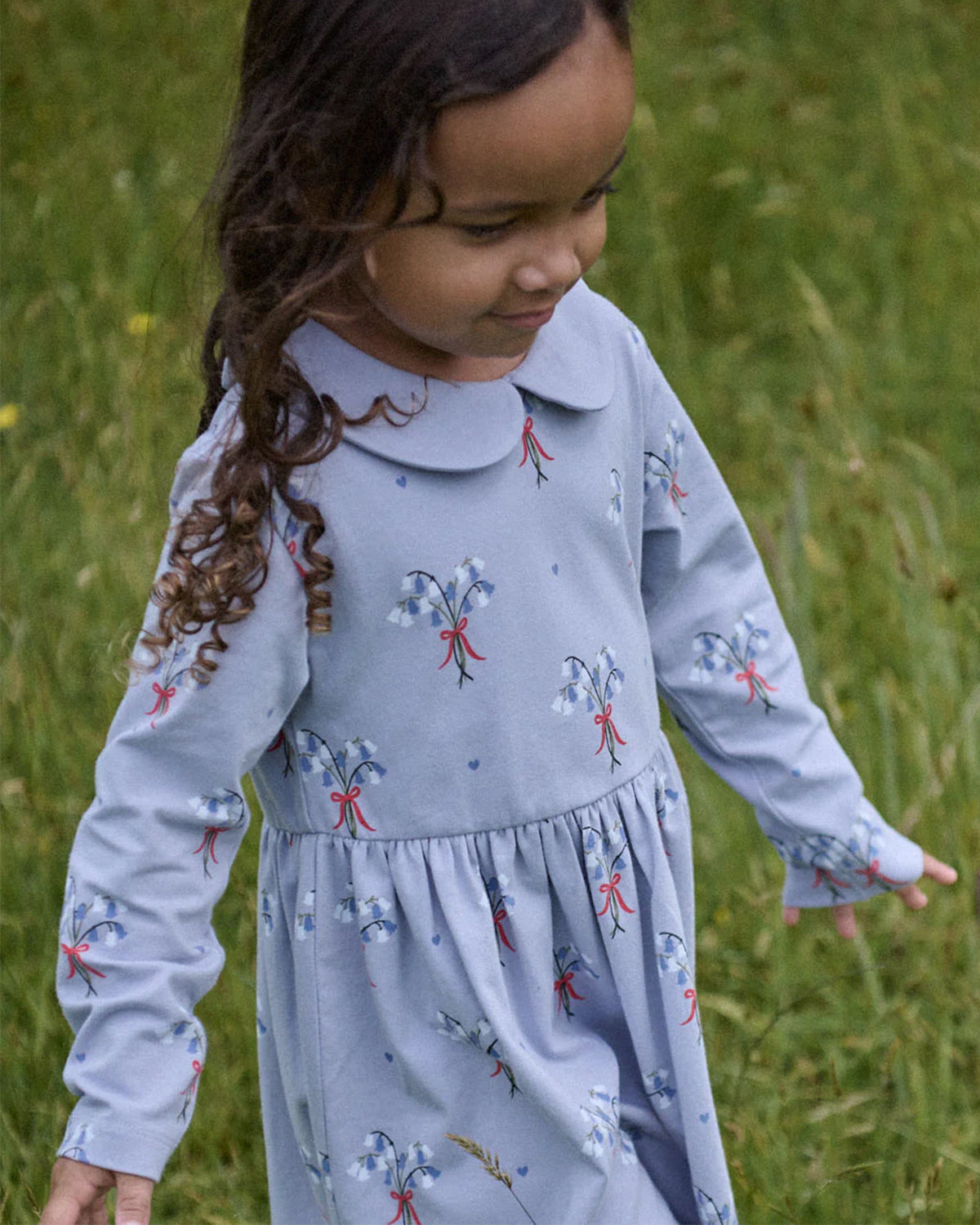 AGNES DRESS - BLUEBELLE PRINT