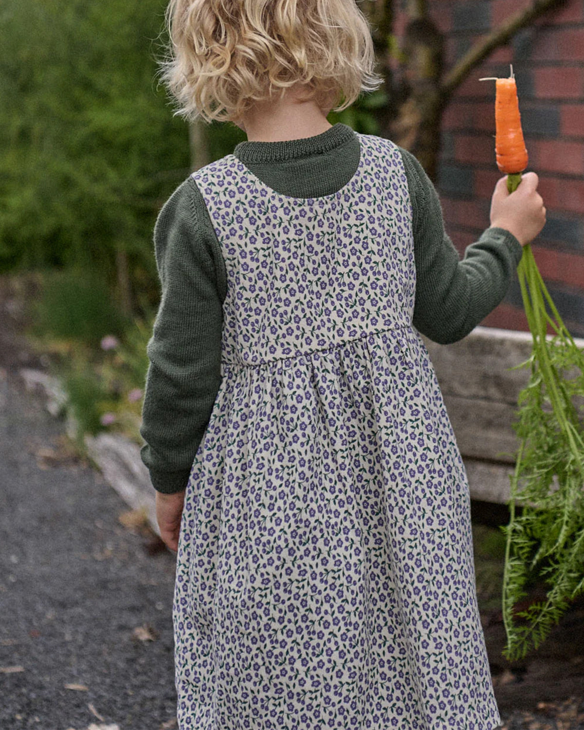 AMELIA PINAFORE - BRIARWOOD HERON PRINT