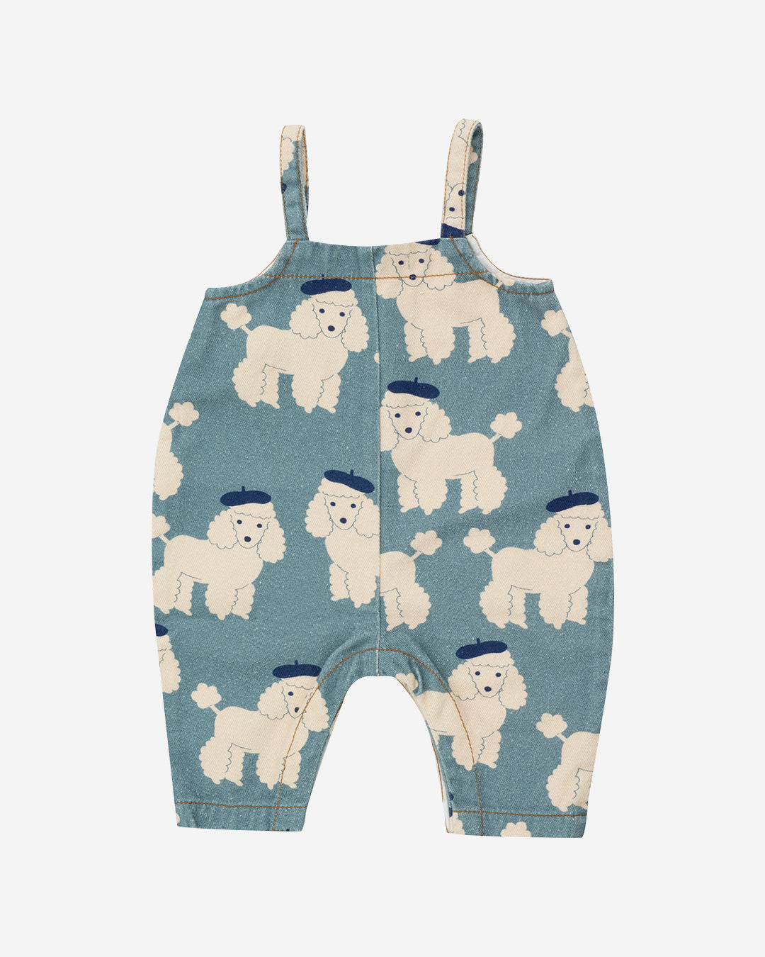 TINY POODLE BABY DUNGAREE - BLUE GREY