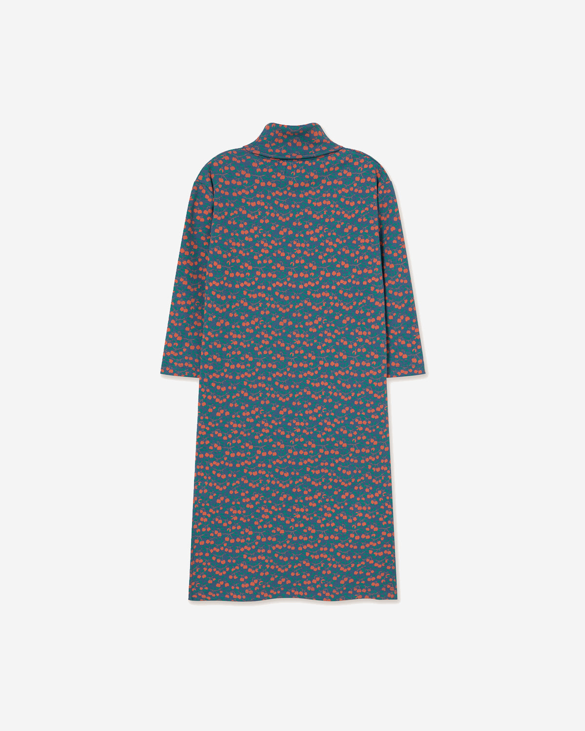 MINI APPLES RIB TURTLENECK DRESS