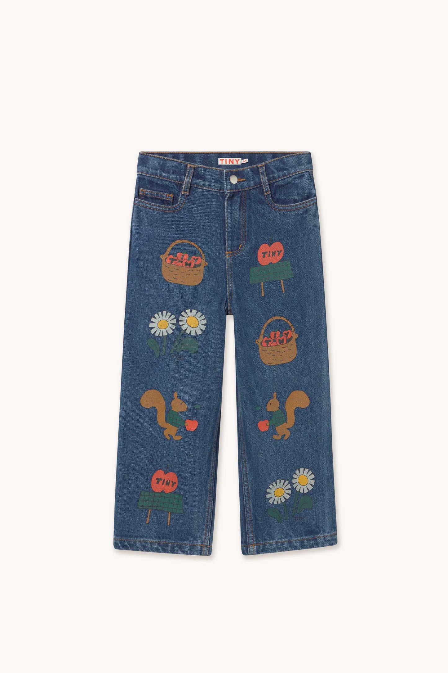 TINY APPLES DENIM PANT