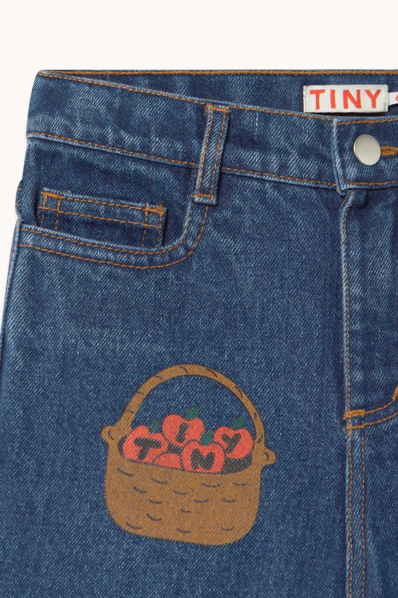 TINY APPLES DENIM PANT