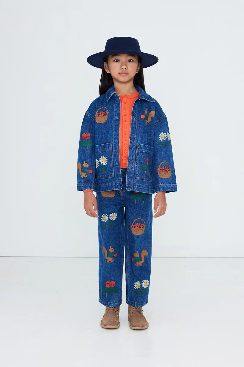 TINY APPLES DENIM PANT