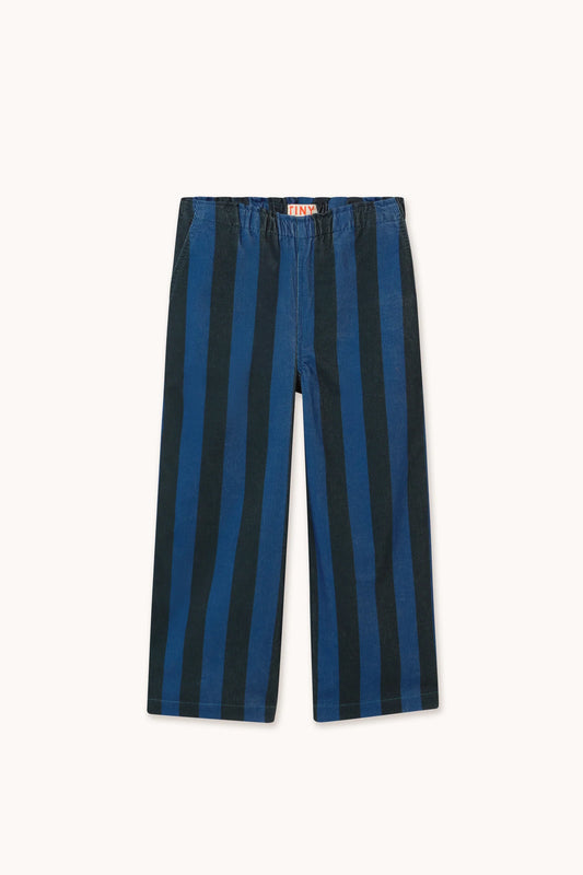 BLUE STRIPES CORDUROY PANTS