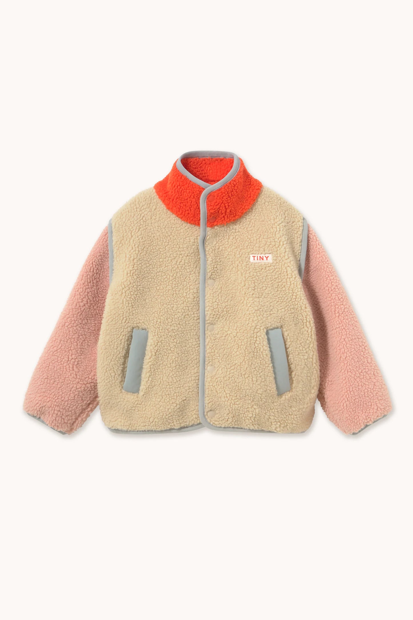 COLOR BLOCK SHERPA JACKET