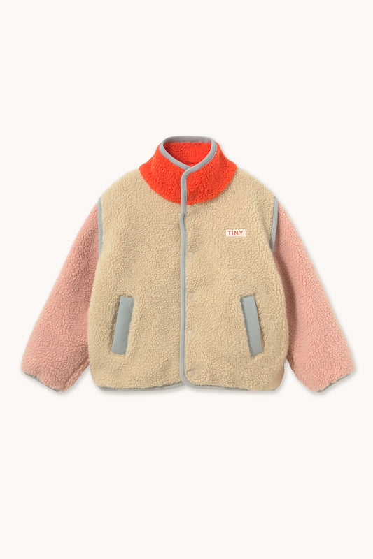 COLOR BLOCK SHERPA JACKET