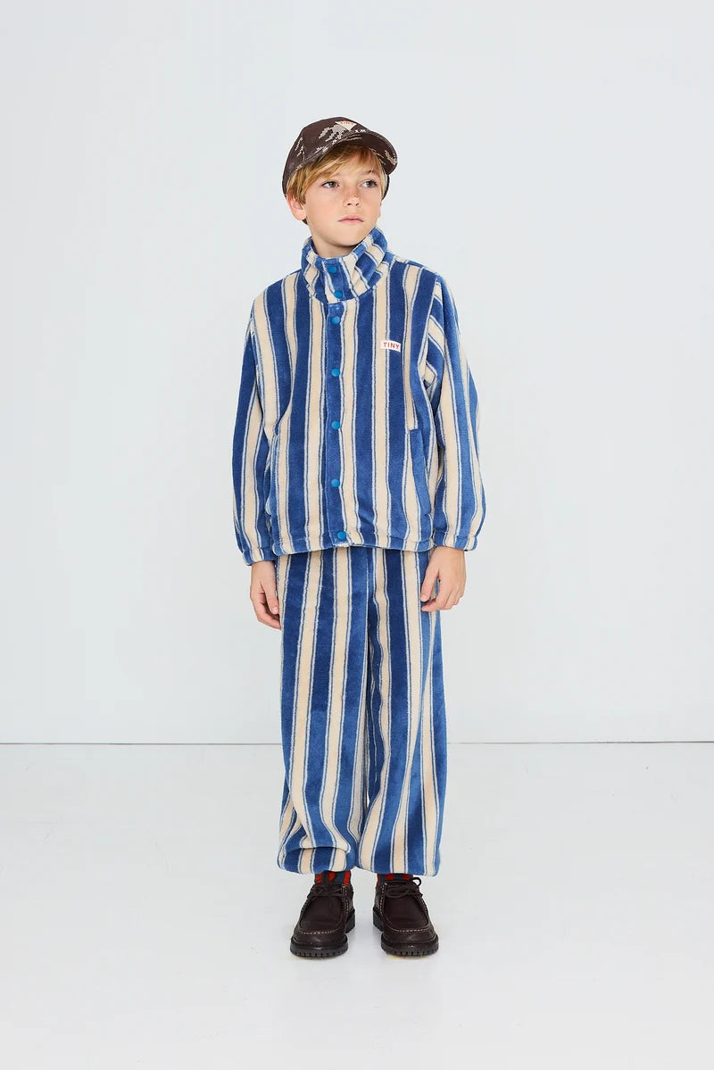 BLUE RETRO STRIPES POLAR SWEATPANT