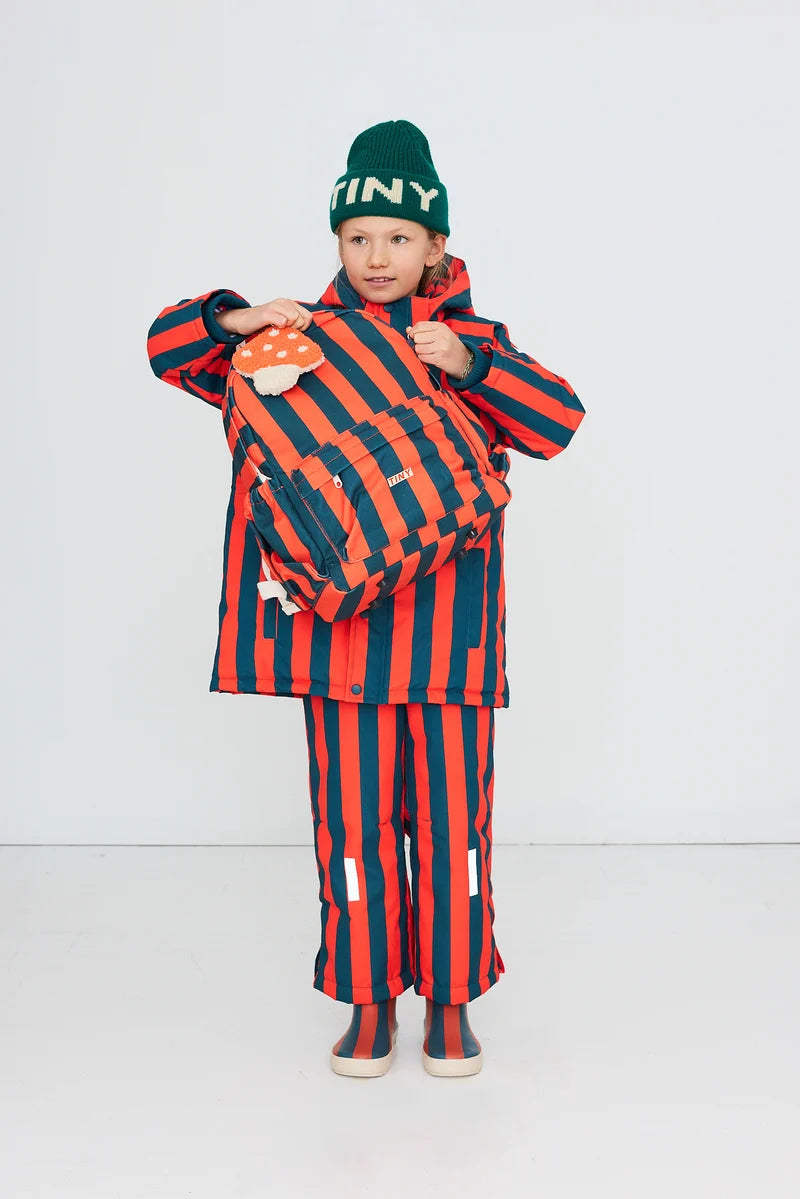 RED-BLUE STRIPES BACKPACK