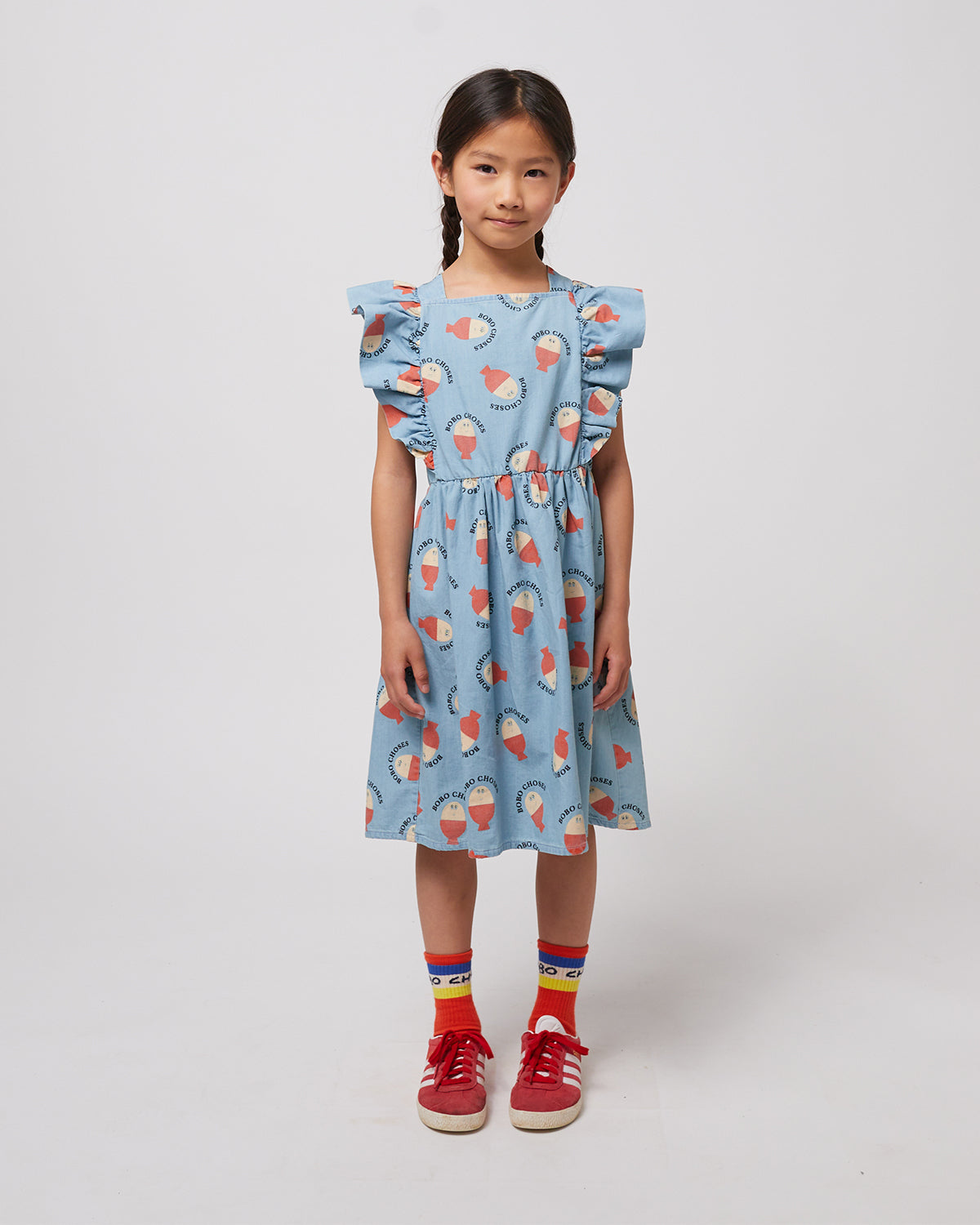 MORNING EGG ALL OVER RUFFLE DRESS