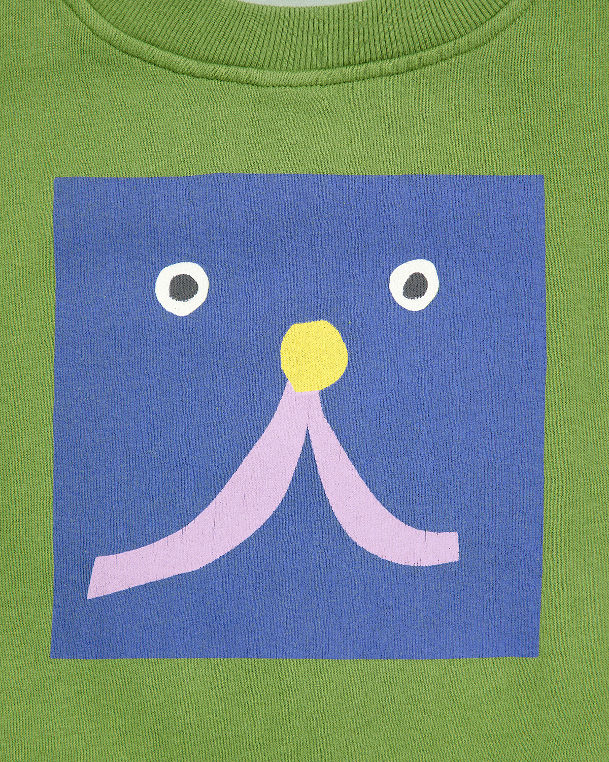 FUNNY FACE SWEATSHIRT OLIVE