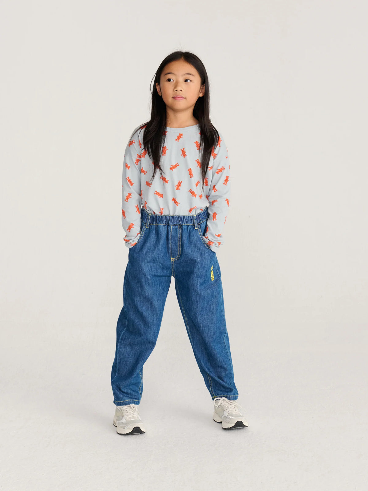 TAXI SAURUS TAG DENIM PANTS