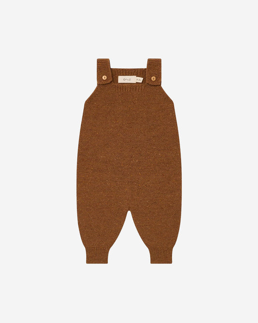 CHESTNUT WOOL SALOPETTE