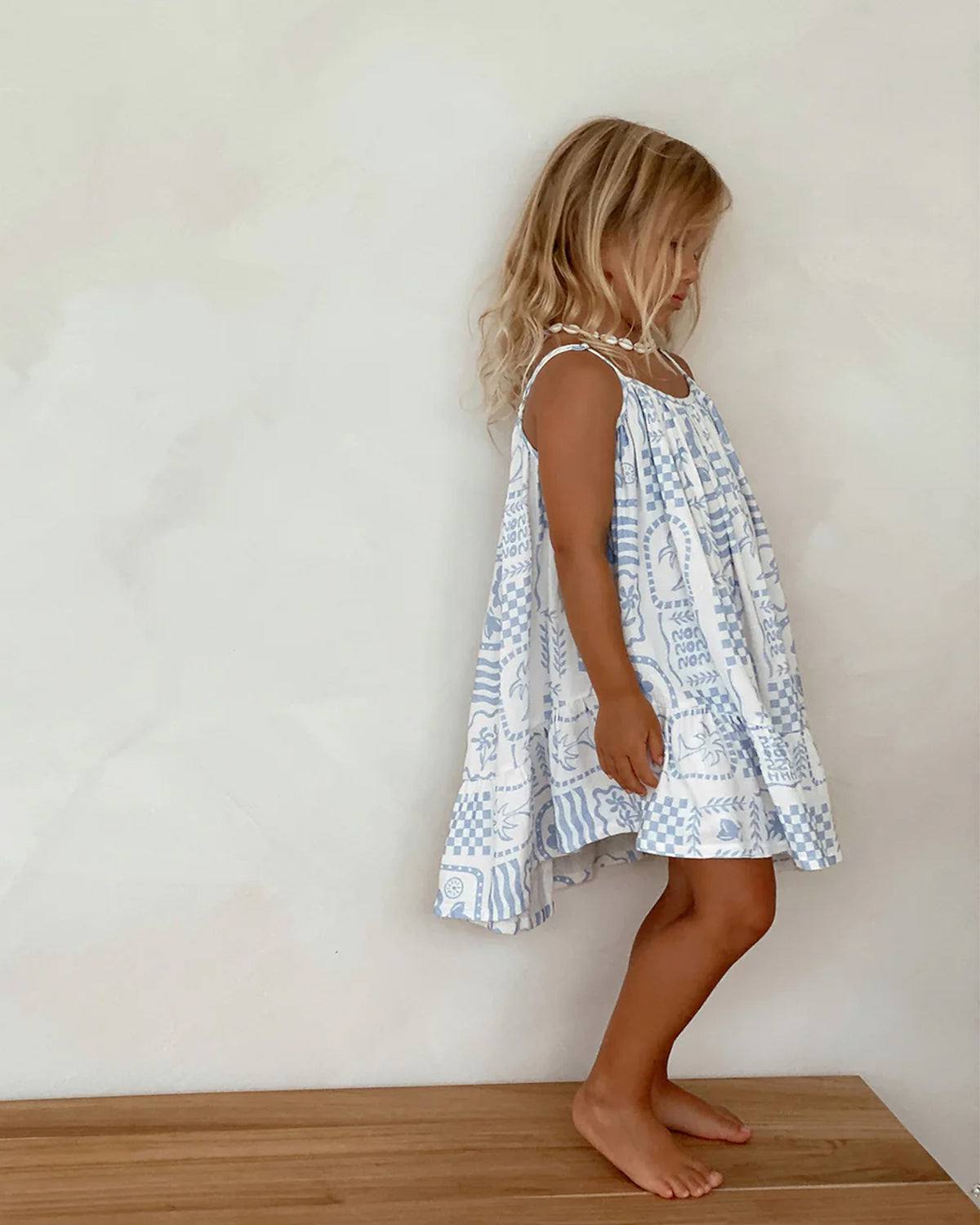 COSTA DRESS - BLUE/WHITE