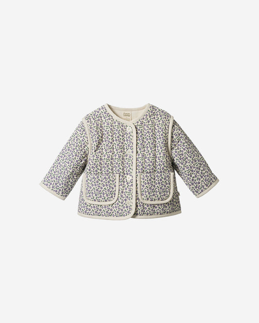 EDITH QUILTED JACKET - BRIARWOOD HERON PRINT