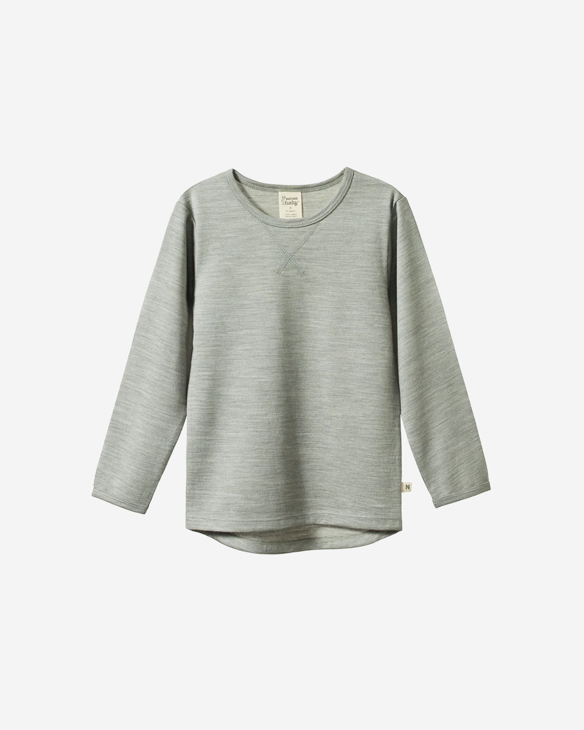 MERINO ESSENTIAL TEE - GREY MARL