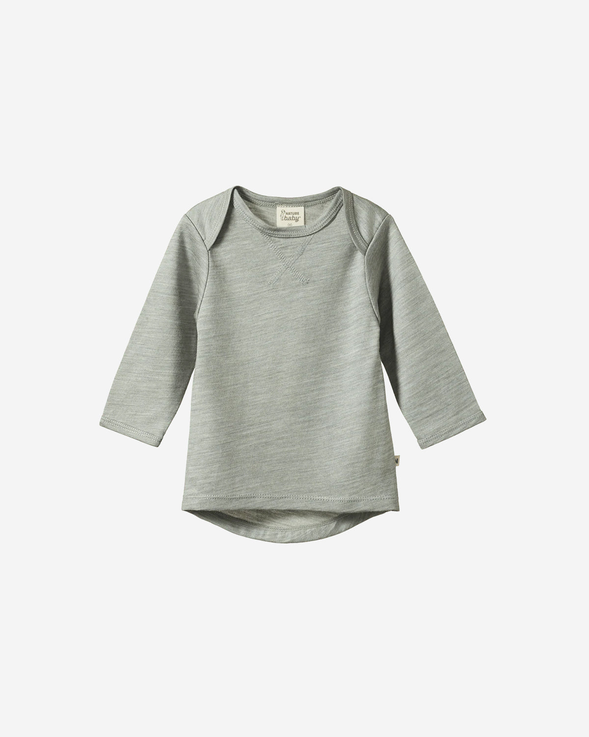 MERINO ESSENTIAL TEE - GREY MARL