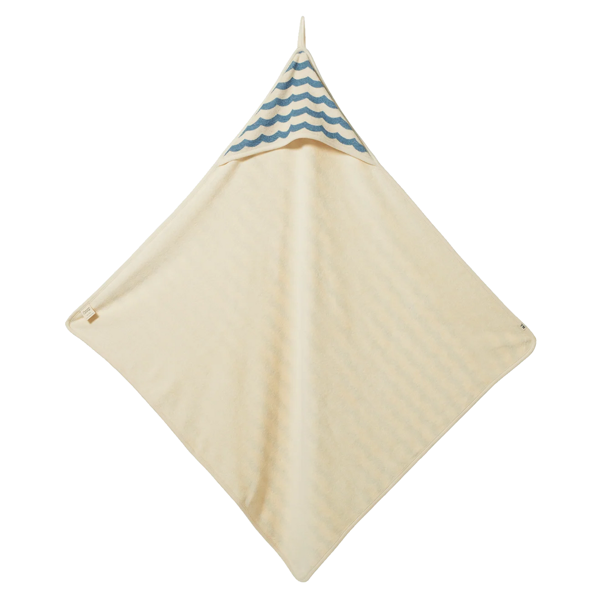 HOODED TOWEL - WAVES PRINT