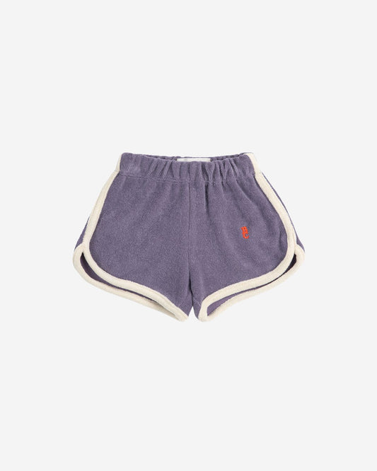 BLUE TERRY CLOTH SHORTS-NAVY BLUE