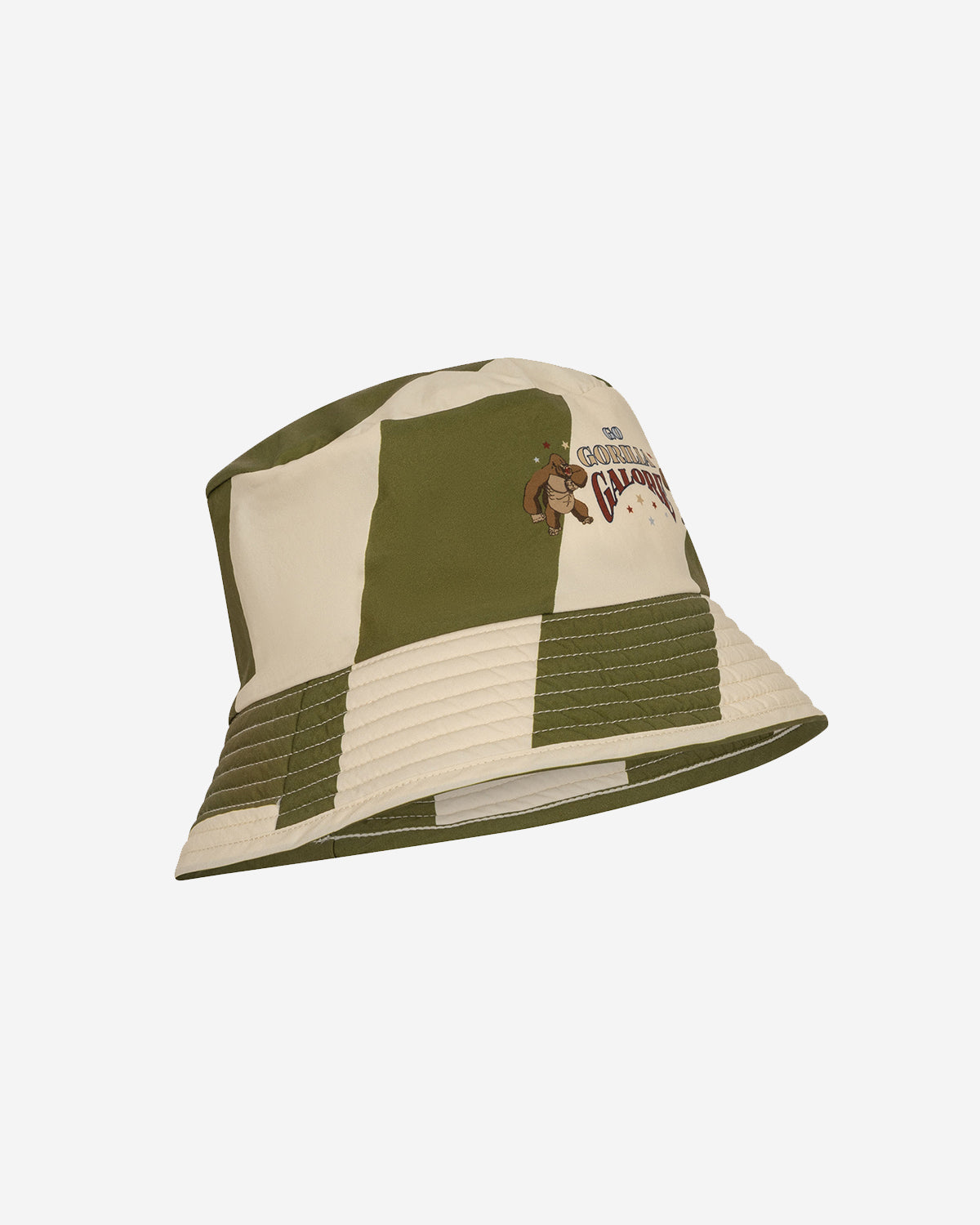 ASNOU BUCKET HAT - DARK OLIVE/CREAMY WHITE