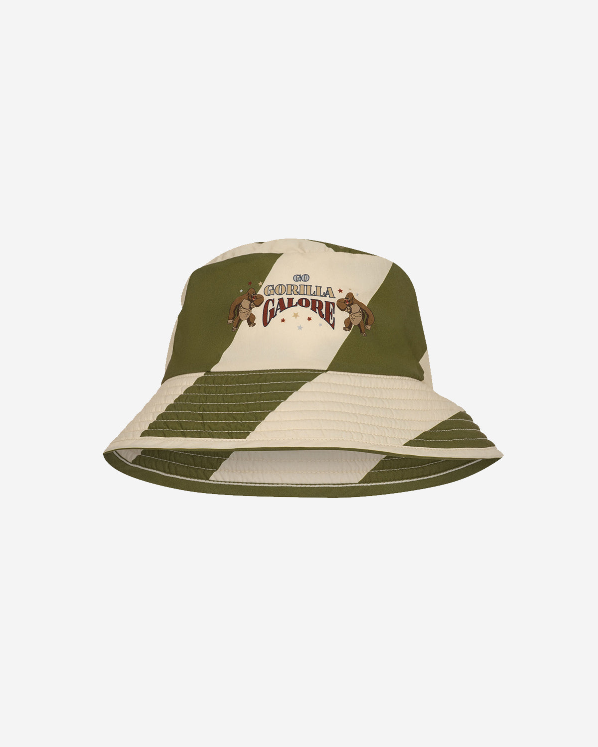 ASNOU BUCKET HAT - DARK OLIVE/CREAMY WHITE