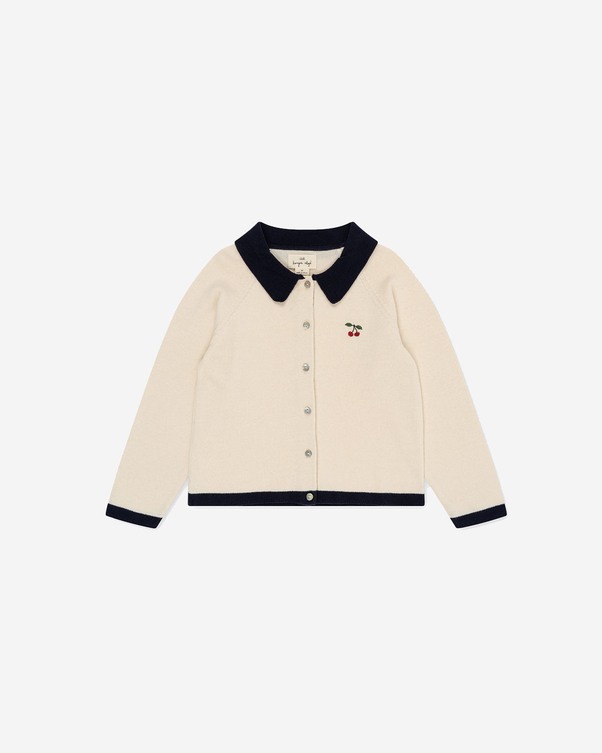 VENTON KNIT CARDIGAN GOTS - OFF WHITE