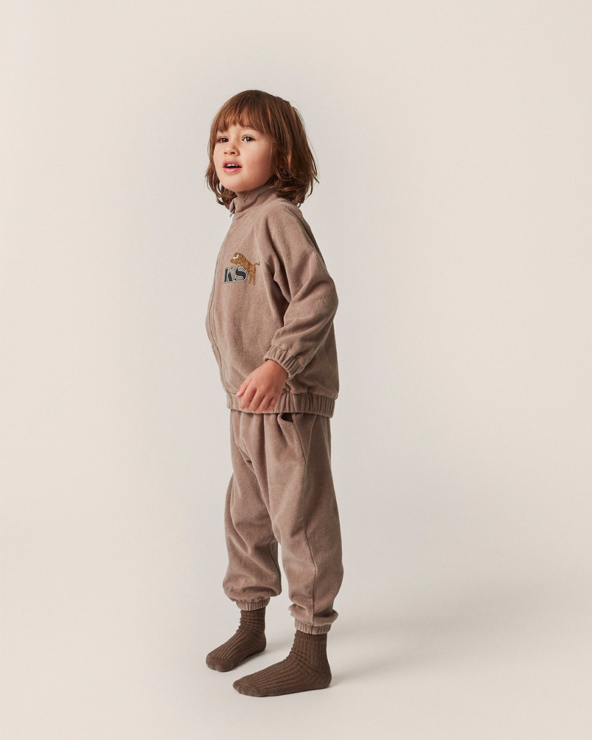 ITTY TRACKSUIT PANTS GOTS - DESERT TAUPE